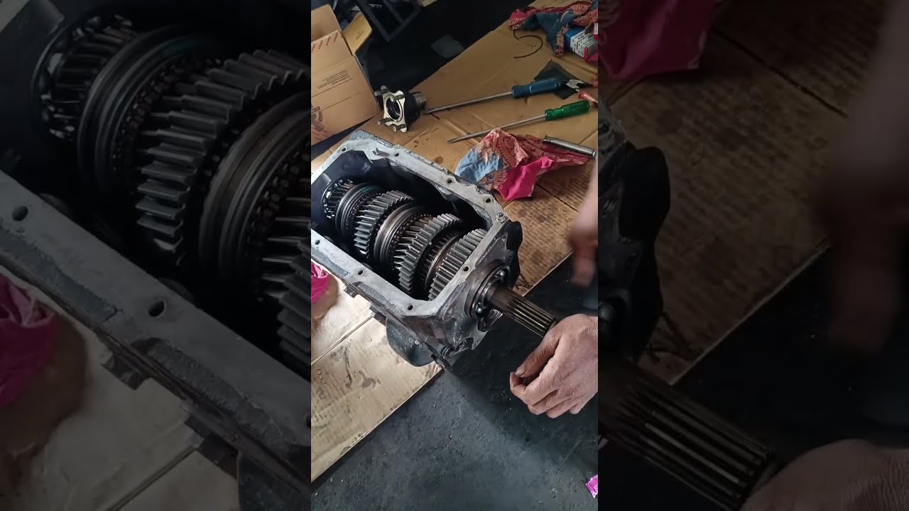 EICHER BUS GEARBOX ASSEMBLY PROSESS!!