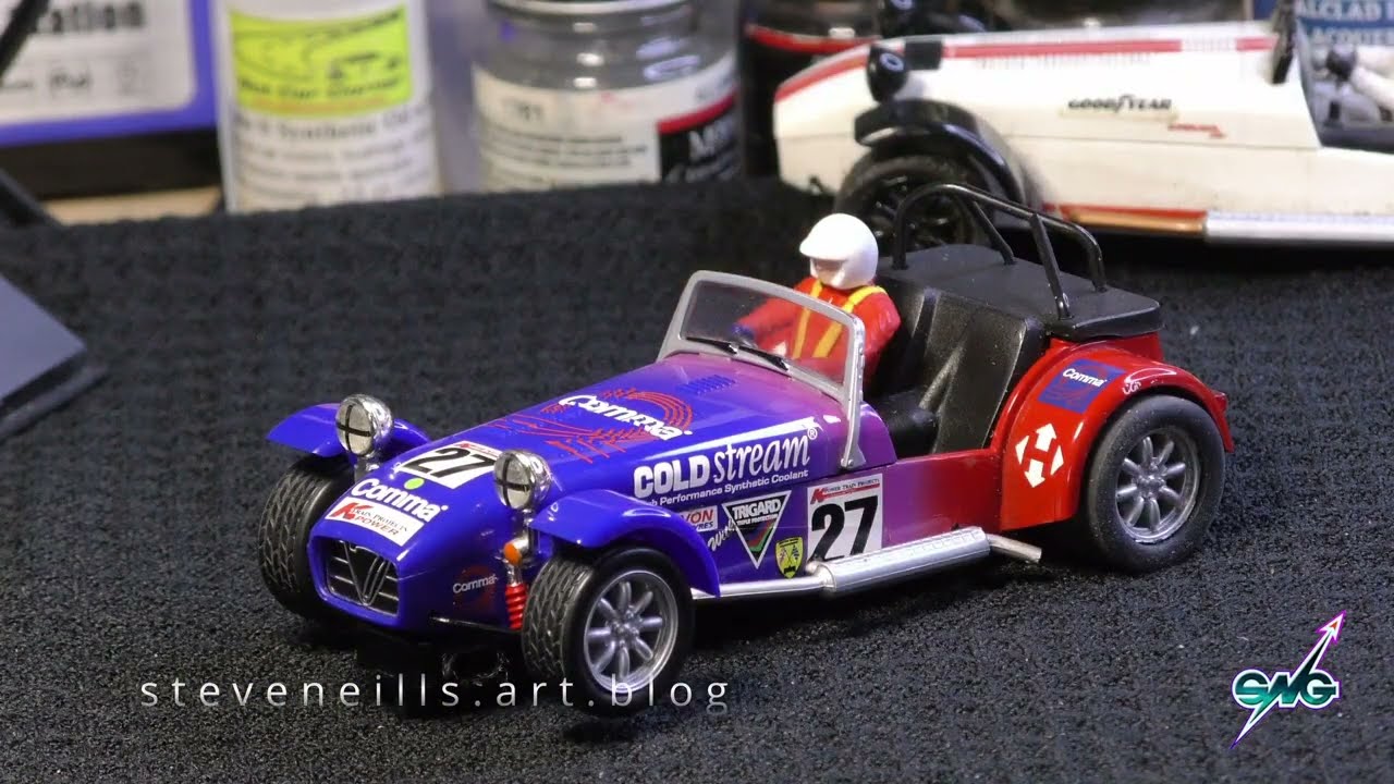 Slot car fun Lotus Super 7