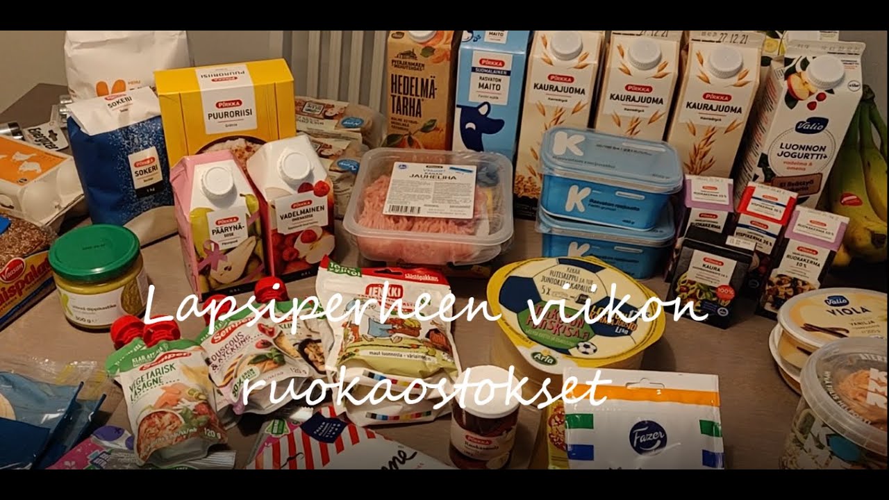 Onnestaunelma - Lapsiperheen viikon ruokaostokset | 4