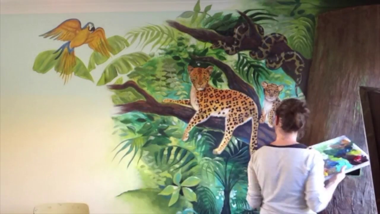 Jungle Mural Time-lapse Painting