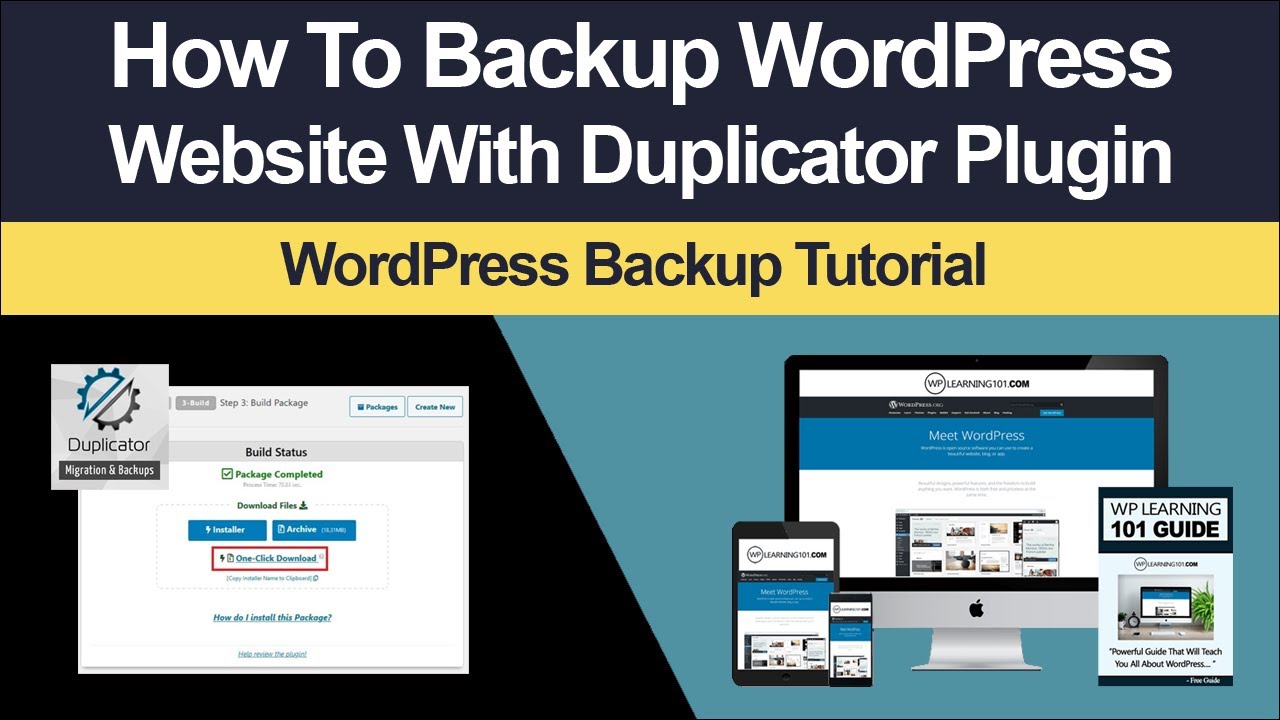 How To Backup WordPress Site Using Duplicator (Step-By-Step Tutorial)