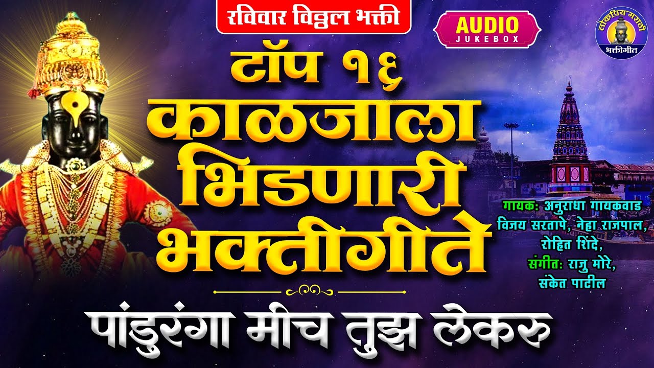 टॉप १६ काळजाला भिडणारी भक्तीगीते |पांडुरंगा मीच तुझ लेकरु |Vitthal Songs Marathi |Marathi Bhaktigeet