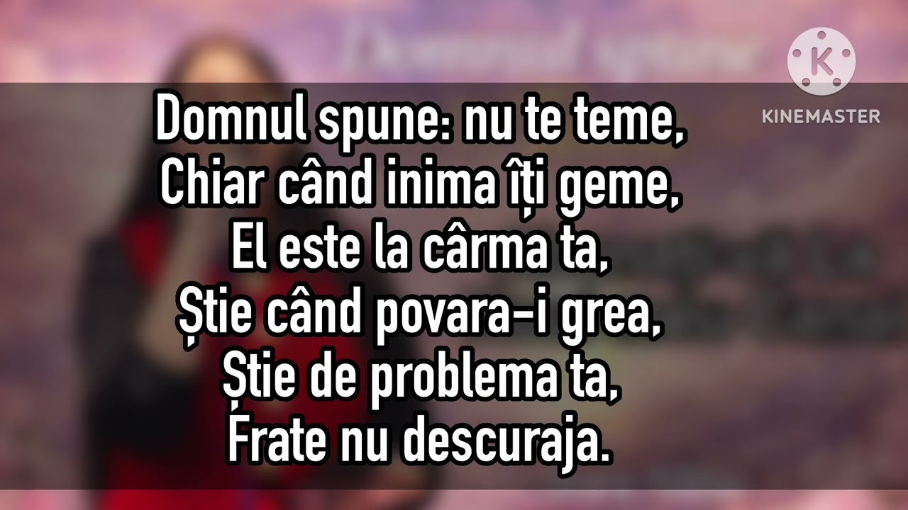 Negativ cu versuri 🎶 Domnul spune Nu te Teme 