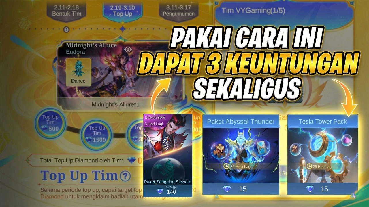 JANGAN TOP UP SEKARANG - PAKAI CARA INI BIAR DAPAT 3 KEUNTUNGAN SEKALIGUS + BAHAS EVENT FEBRUAARY