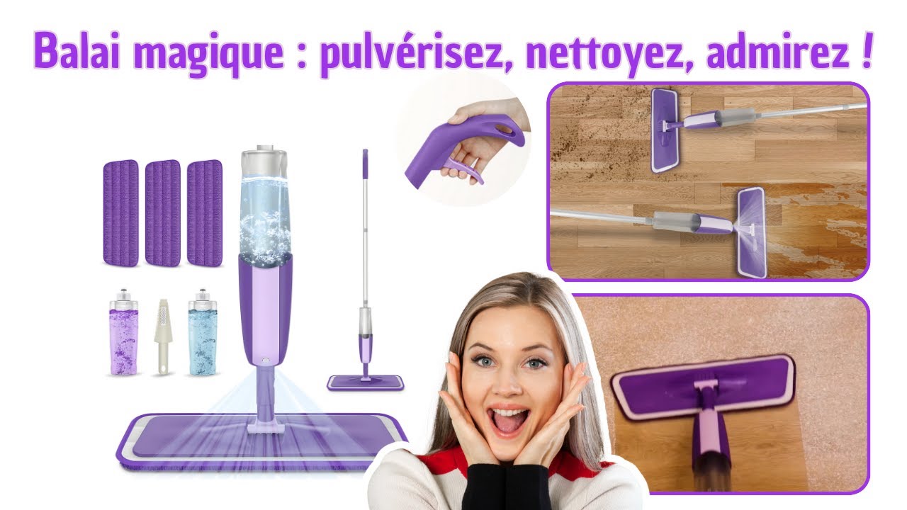 Balai Serpill&egrave;re Vaporisateur MEXERRIS 🧼 | Nettoyage Rapide, Sans Seau, Sans Effort !