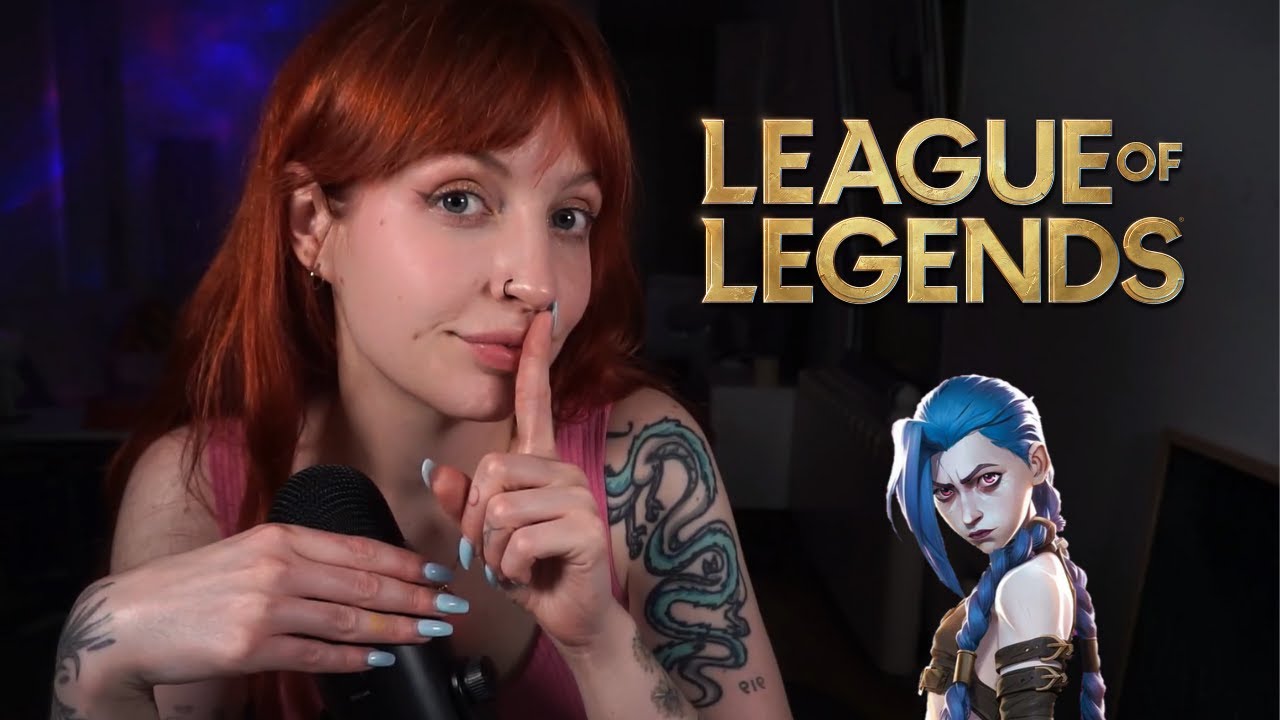 ASMR Играю в League of Legends с JINX в WHISPERS | Много FLAMEO