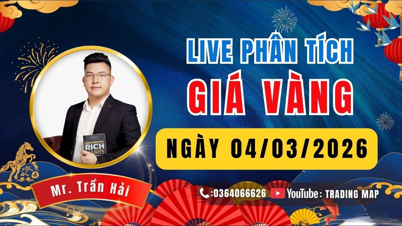 LIVE : PHÂN TÍCH GIÁ VÀNG ( NGÀY 04/03/2026) | Setup Lệnh XAUUSD Hôm Nay #phantichvang#giavanghomnay