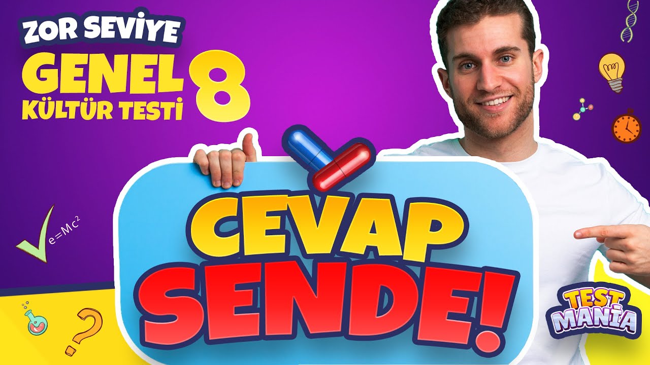 Bu Soruların Cevabı Sende! 🧠💡 | Genel Kültür Zor Seviye Test | 8. Bölüm | Testmania