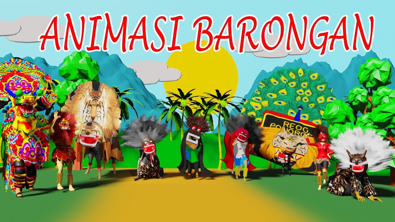 ANIMASI BARONGAN REOG BUTO GANONG DAN DEVIL
