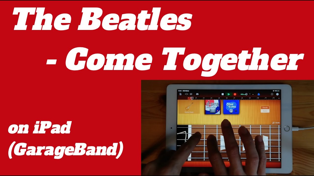 The Beatles - Come Together on iPad(GarageBand)//ios版ガレージバンドで作ってみた 【DTM】
