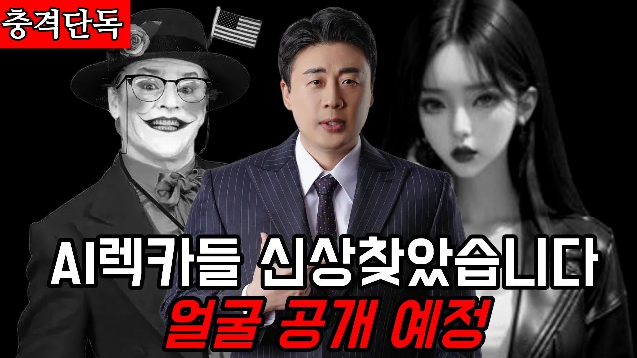 [충격단독]AI렉카들 신상찾았습니다.얘들을 어떻게 해줄까요?