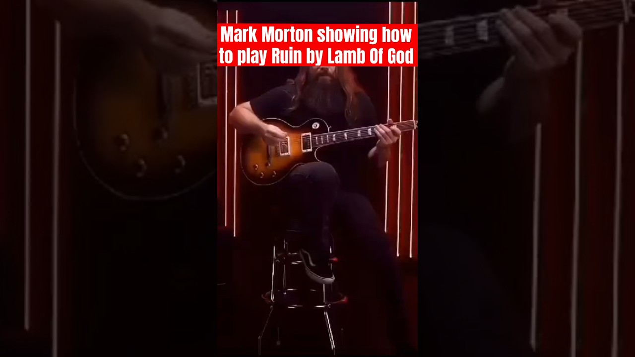 Mark Morton showing how to play Ruin🔥🔥 #lambofgod #ruin