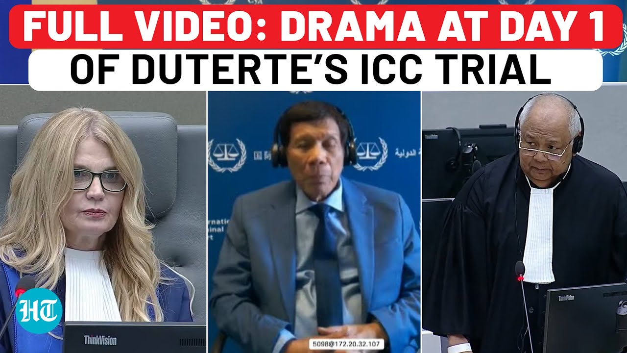 Full Video: Day 1 Of Duterte ICC Trial After Ex-Philippines Prez Brought To Hague | Drama At Hearing
