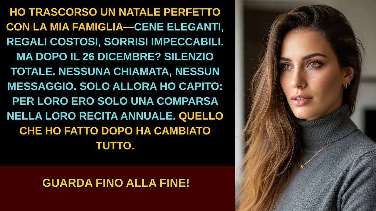 DOPO NATALE, LA MIA FAMIGLIA NON MI HA PIÙ SCRITTO—HO CAPITO CHE PER LORO ERA SOLO UNA RECITA