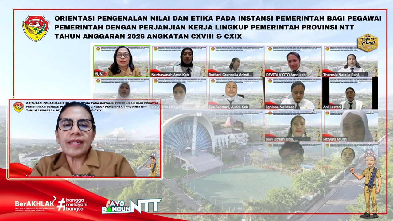 Upacara Pembukaan Orientasi PPPK Gel. II Angkatan CXVIII & CXIX Lingkup Pemerintah Provinsi NTT