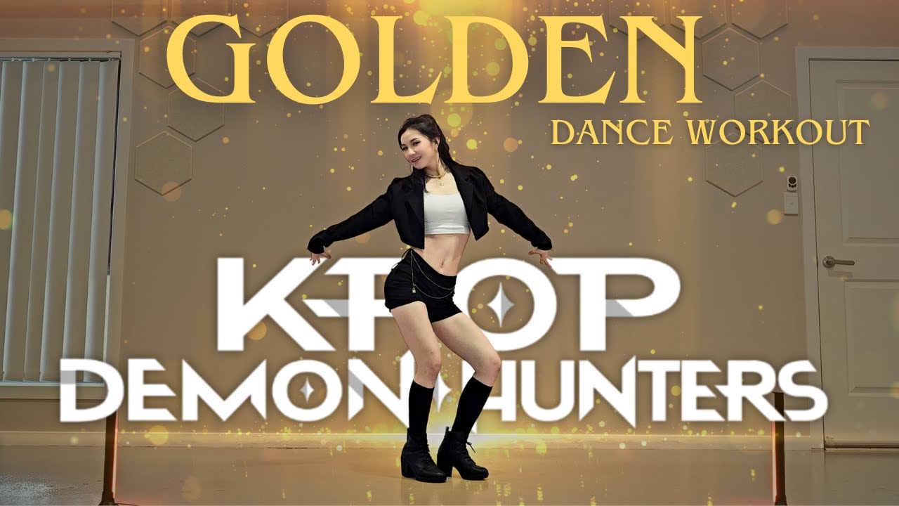 [Dance workout] 'Golden' – Huntrix K-Pop Demon Hunters Full Body Fat Burn Cardio (35 Kcal🔥 in 3MIN)