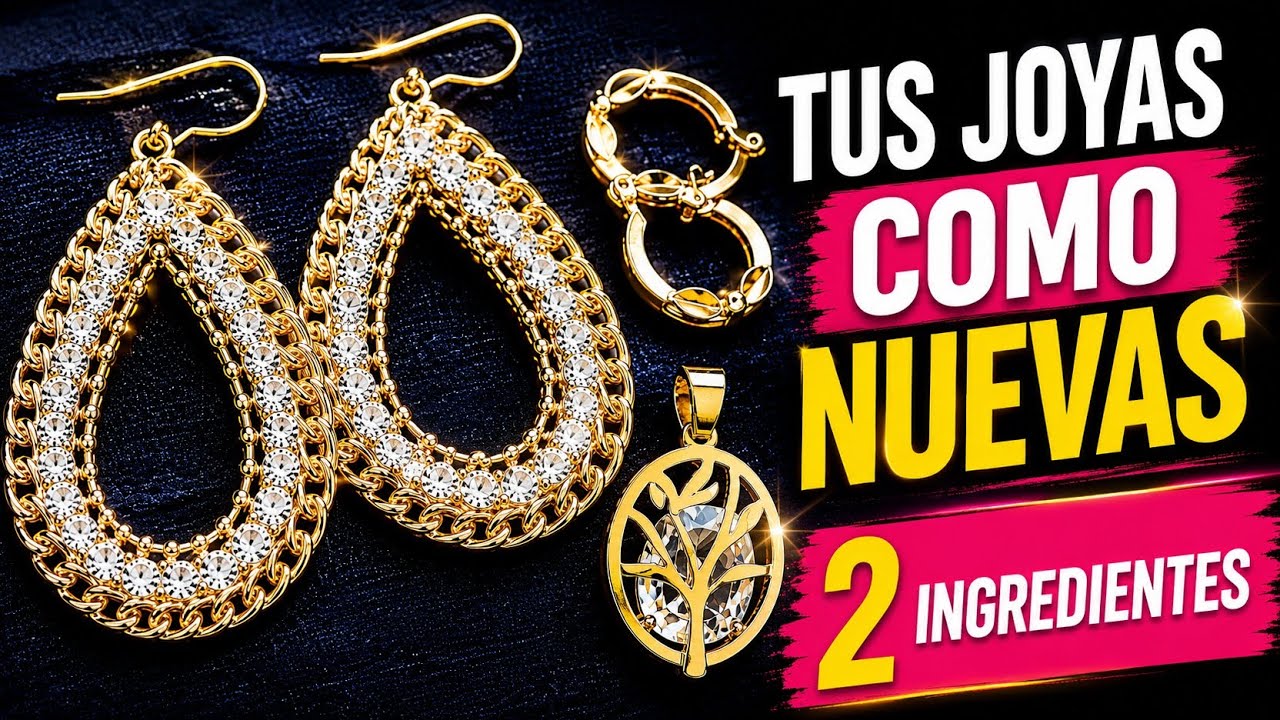 👑 Cómo LIMPIAR tus JOYAS de fantasía DORADA🌟 fácil, rápido y seguro 👌