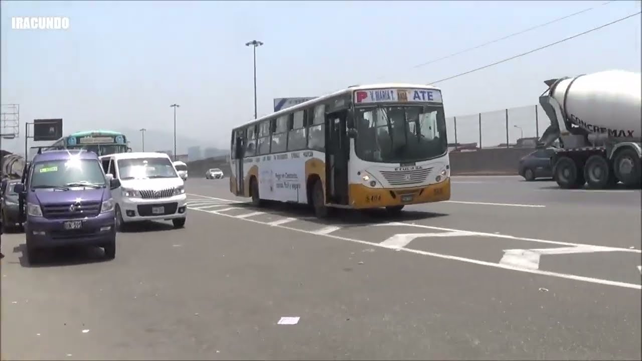 Recorriendo el Puente Santa Anita. Exteriores de la estación Evitamiento de la Linea 2 Metro de Lima