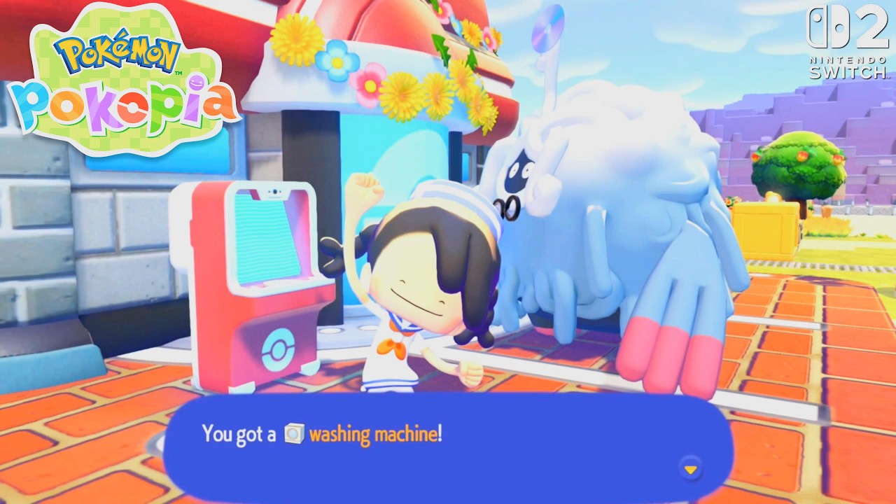 Pokémon Pokopia | Reach Environment Lv.5 & Gift Washing machine! Helped Pokémon's - Bleak Beach