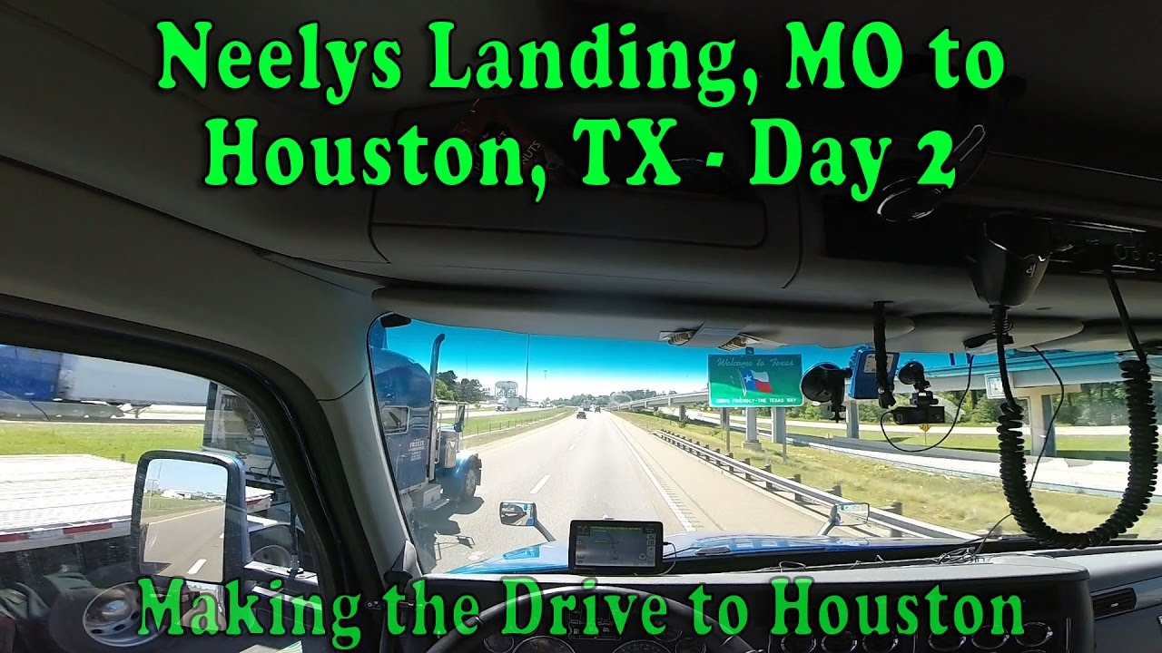 MAKING THE DRIVE FROM LITTLE ROCK, ARKANSAS TO HOUSTON, TEXAS