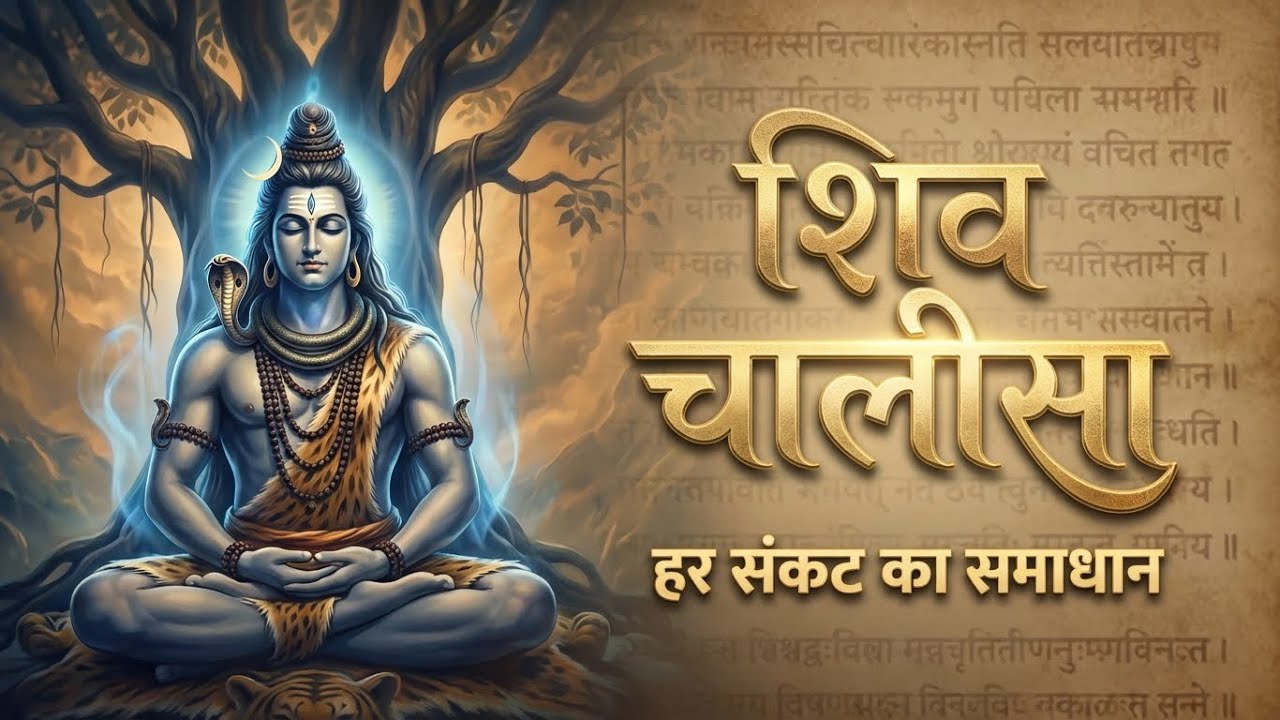 शिव चालीसा | Shiv Chalisa Path | हर संकट का समाधान | Powerful Shiva Bhajan.