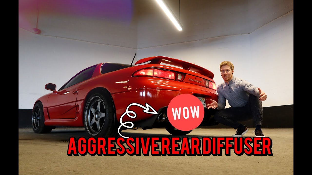 TwinZ Aggressive Rear Diffuser for my 1995 Mitsubishi 3000GT (How cool does this look!!?)