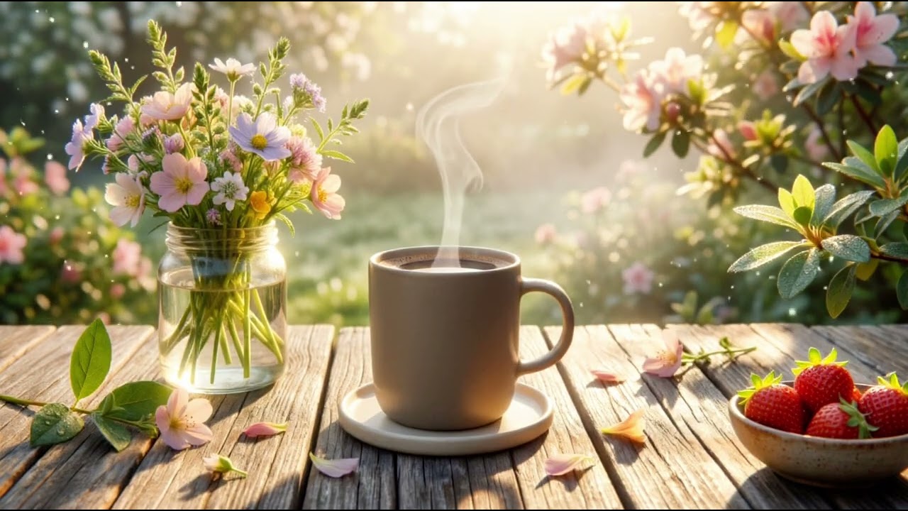 Morning Coffee Chillout – Soft Spring Ambience for a Calm Start ☀️☕🌸