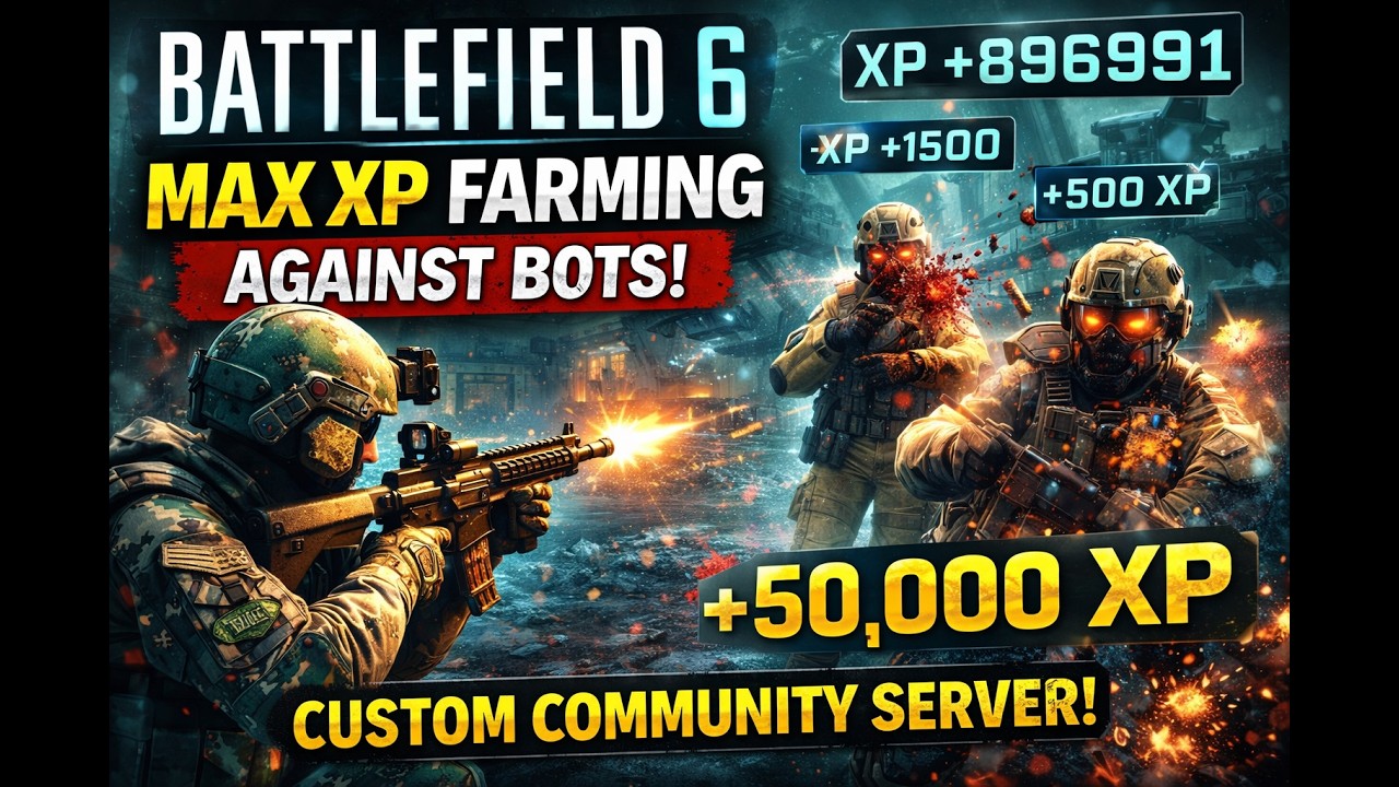 FASTEST XP FARM in Battlefield 6 – Bot Lobby Method (Custom Server) Works 3/11/2026