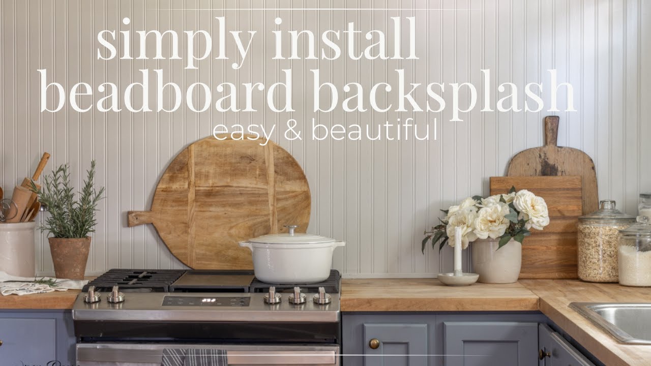 Как установить фартук из гипсокартона | Simple Cottage Kitchen Update