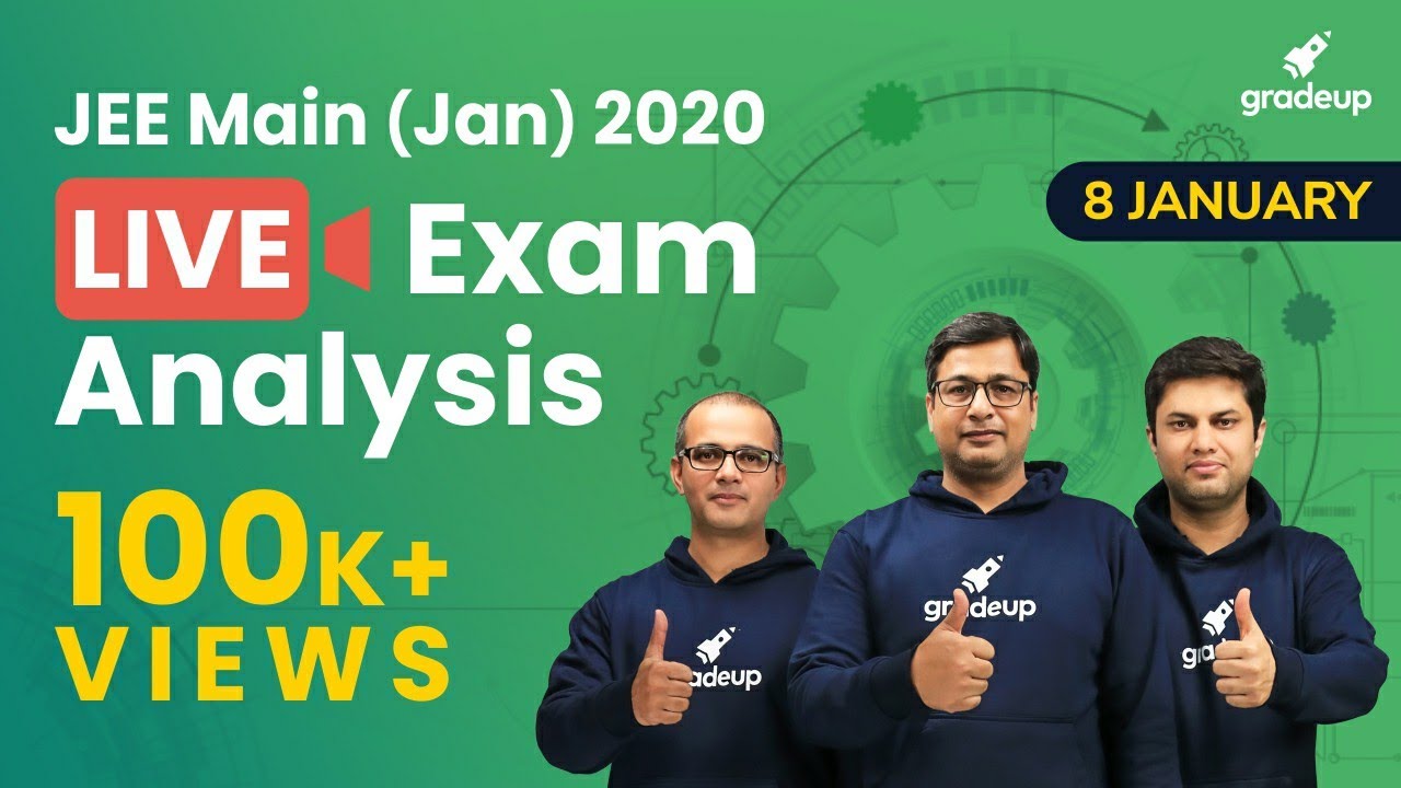 🔴JEE Main 2020 Paper Analysis (8th Jan, Shift 1) by Top Faculties: JEE Main Question Paper 2020