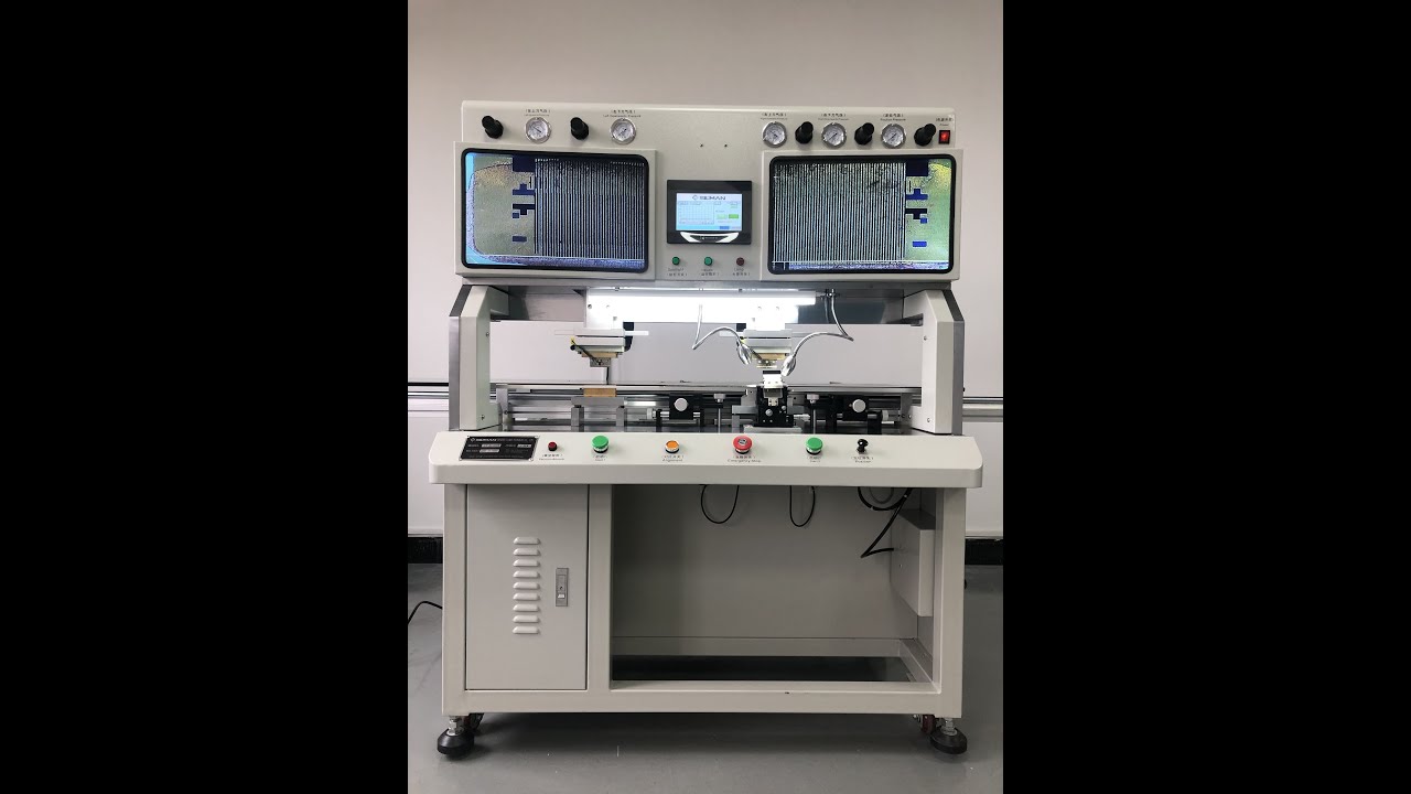 cof bonding machine operation video for tv lcd laptop computer panel repair