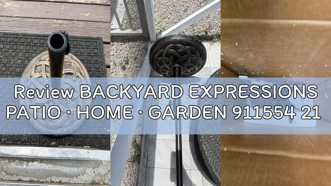 Review BACKYARD EXPRESSIONS PATIO · HOME · GARDEN 911554 21 Pound Umbrella Base, Bronze