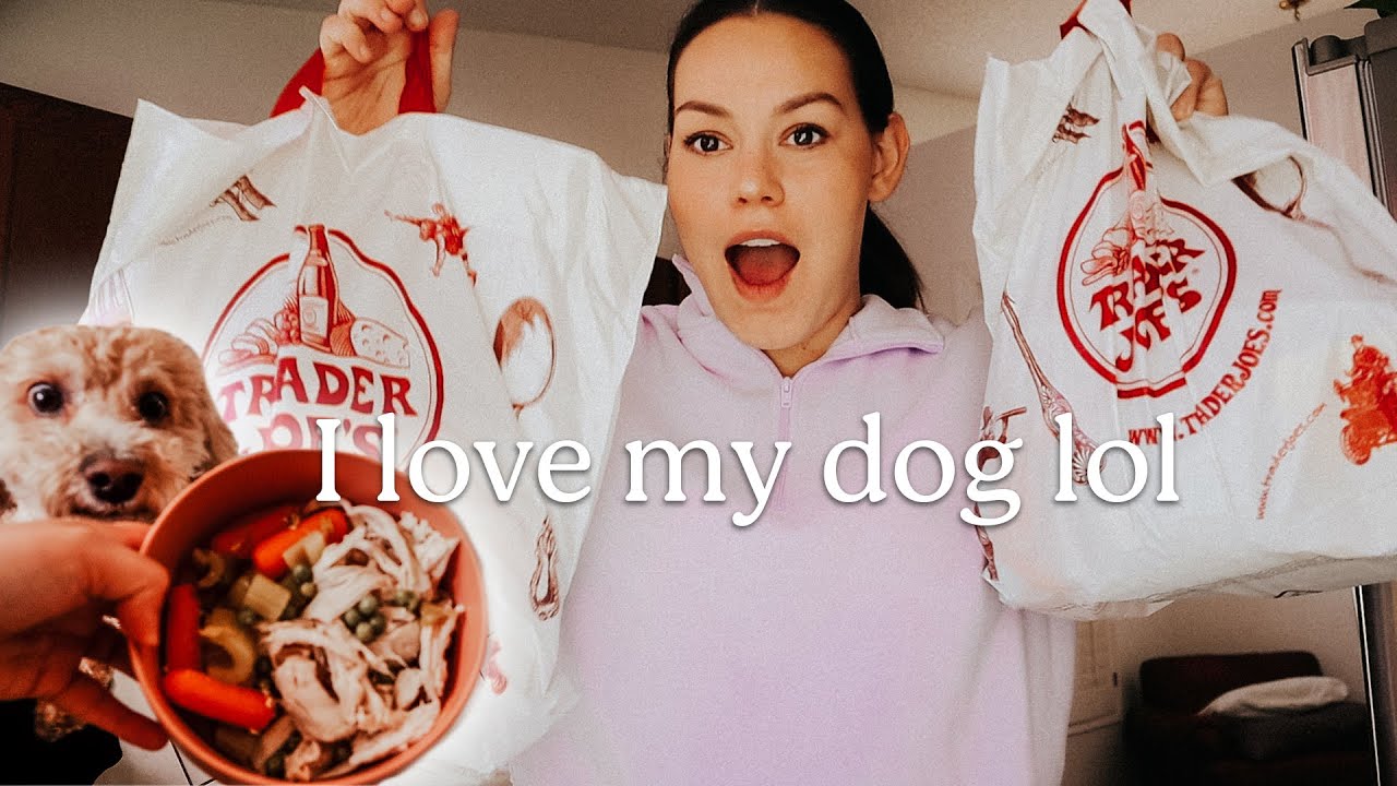 Cooking for My Dog | Trader Joe's Haul + Feeding My Mini Poodle Whole Foods