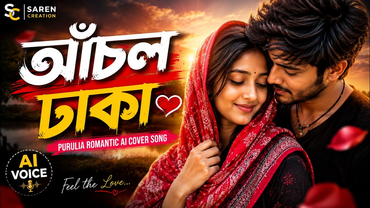 Achol Dhaka   আঁচল ঢাকা   Purulia Romantic AI Cover Song   AI Voice   Saren Creation