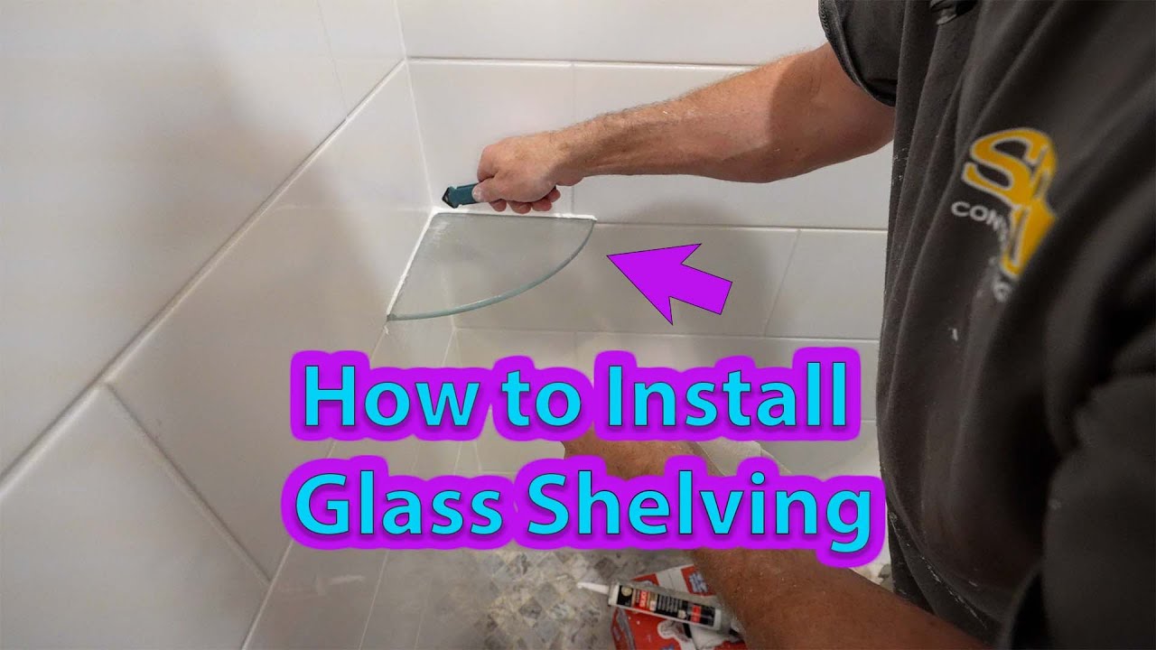 Glass Shelving for a Shower | How to Install | PLAN LEARN BUILD