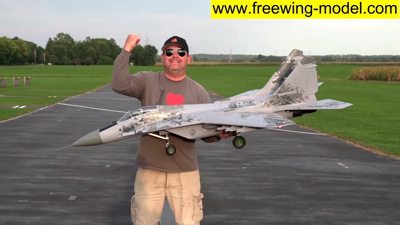Freewing MiG-29 Fulcrum Digital Camo Twin 80mm EDF Jet PNP RC Airlane