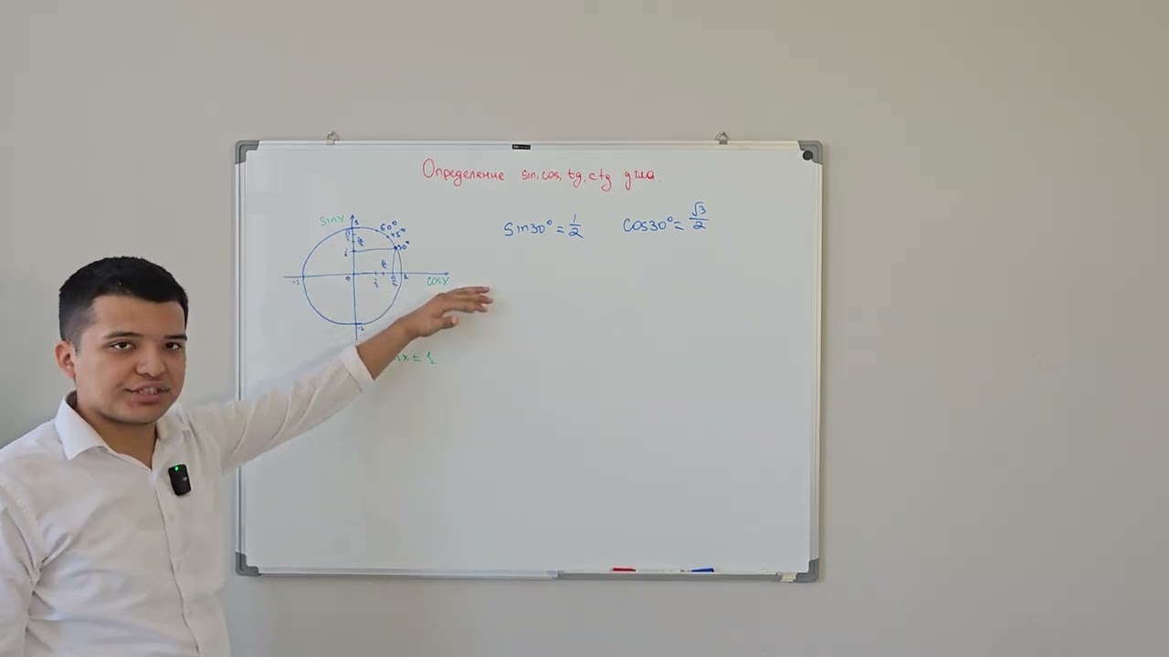 Урок 11. 9 класс.  Определение sin,cos, tg, ctg.   Знаки sin,  cos, tg, ctg