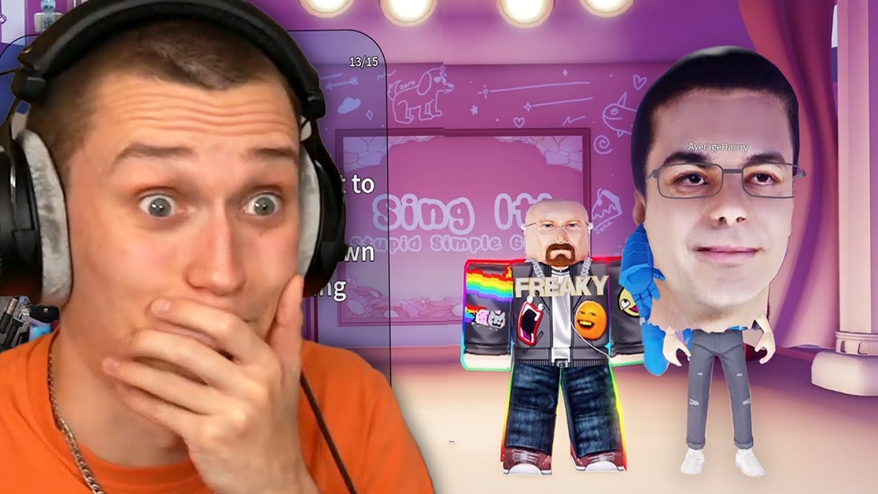 НЕВЕРОЯТНОЕ КАРАОКЕ ROBLOX с AverageHarry