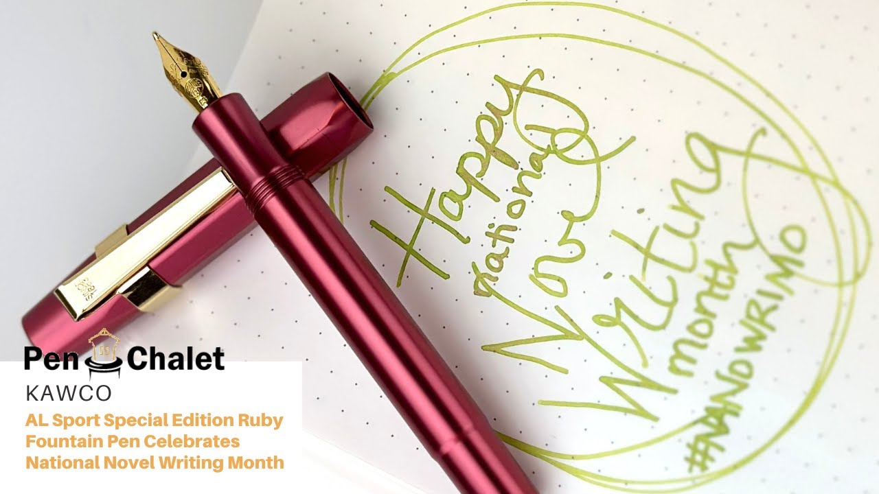 Celebrate National Novel Writing Month with the New Kaweco Al Sport SE Ruby Fountain Pen