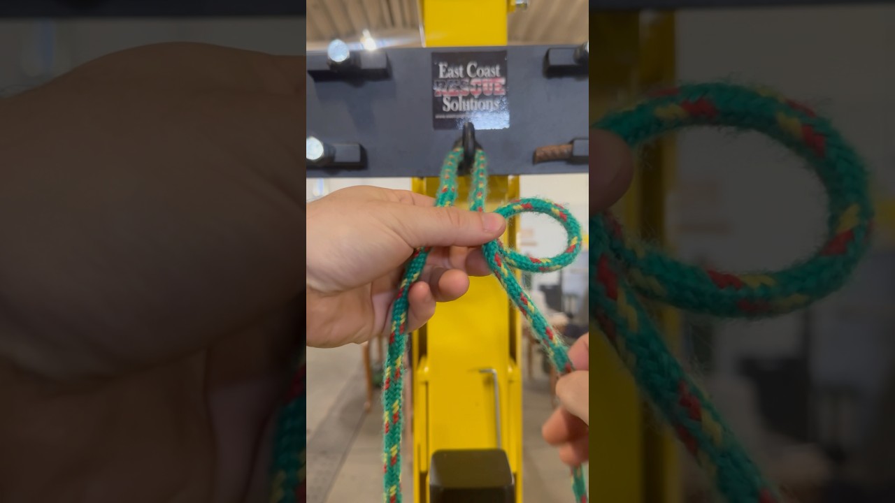 How to tie a running bowline. #knot #bowlineknots #knotskills #firefighter #dreamtrackai