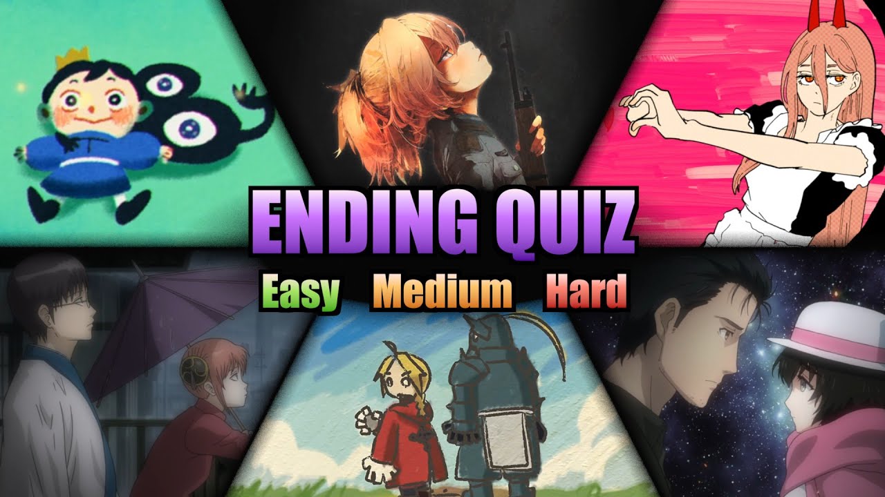 Anime Ending Quiz 🎶 | 60 Endings (Easy - Hard)