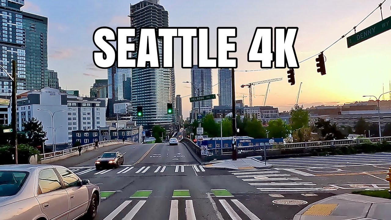 Driving Tour Downtown Seattle 4K