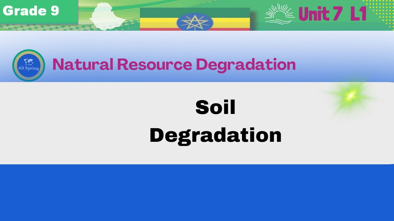 Soil Degradation Grade 9 Unit 7 L1