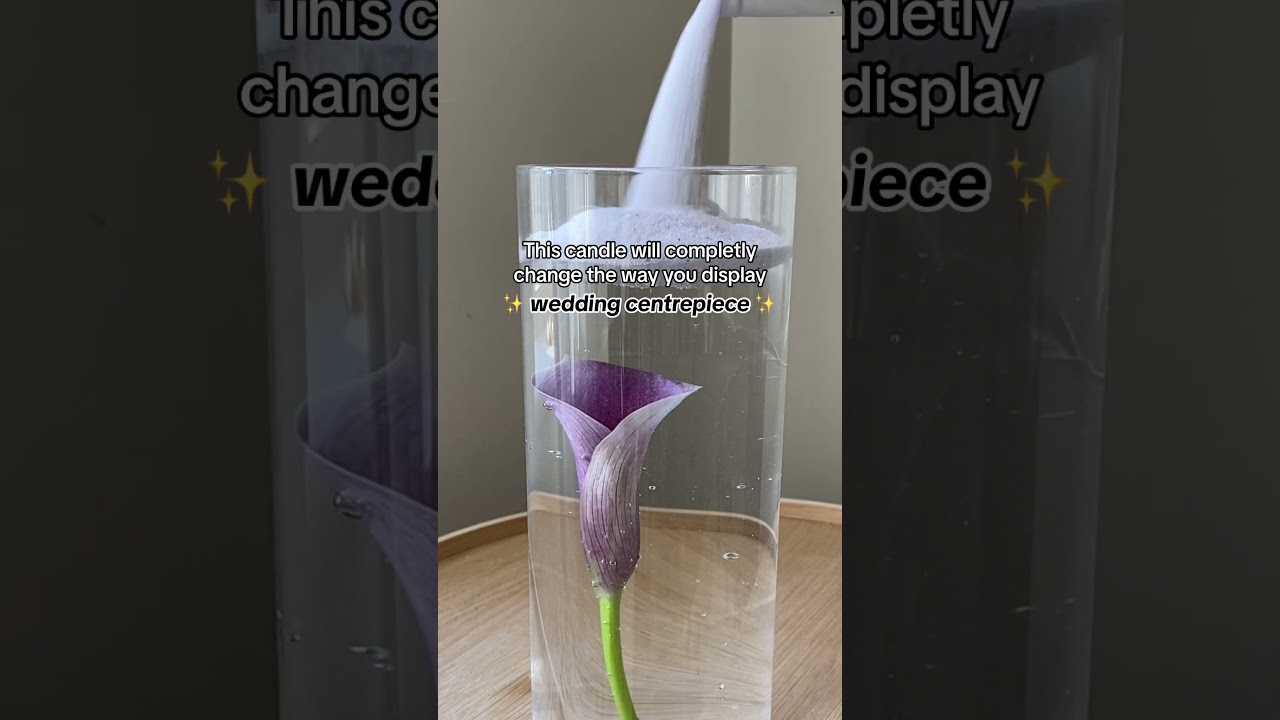 DIY Flower floating candle centrepiece
