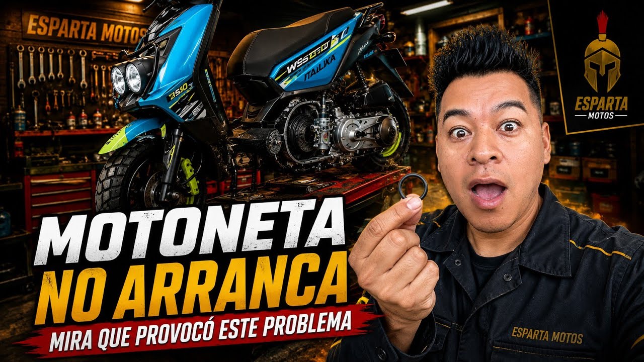 Motoneta no arranca, un simple empaque