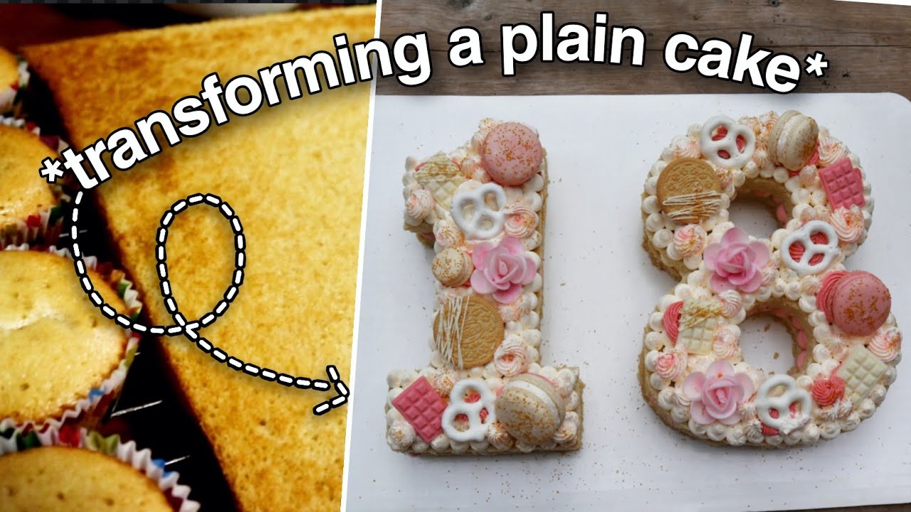 How to Transform a PLAIN Cake into a Pinterest Worthy One! Making My 18th Birthday Cake//CrafTea Cat