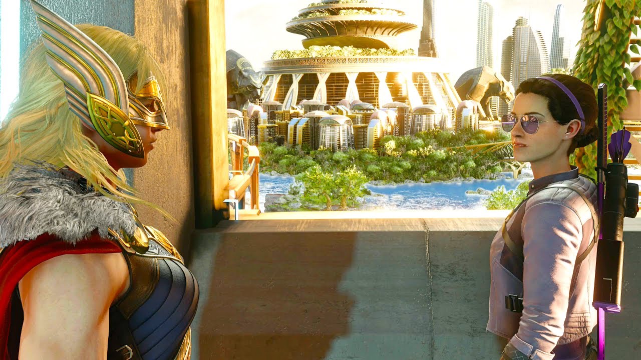 Jane Foster and Kate Bishop Unique Dialogue in Marvel's Avengers Game Mighty Thor DLC