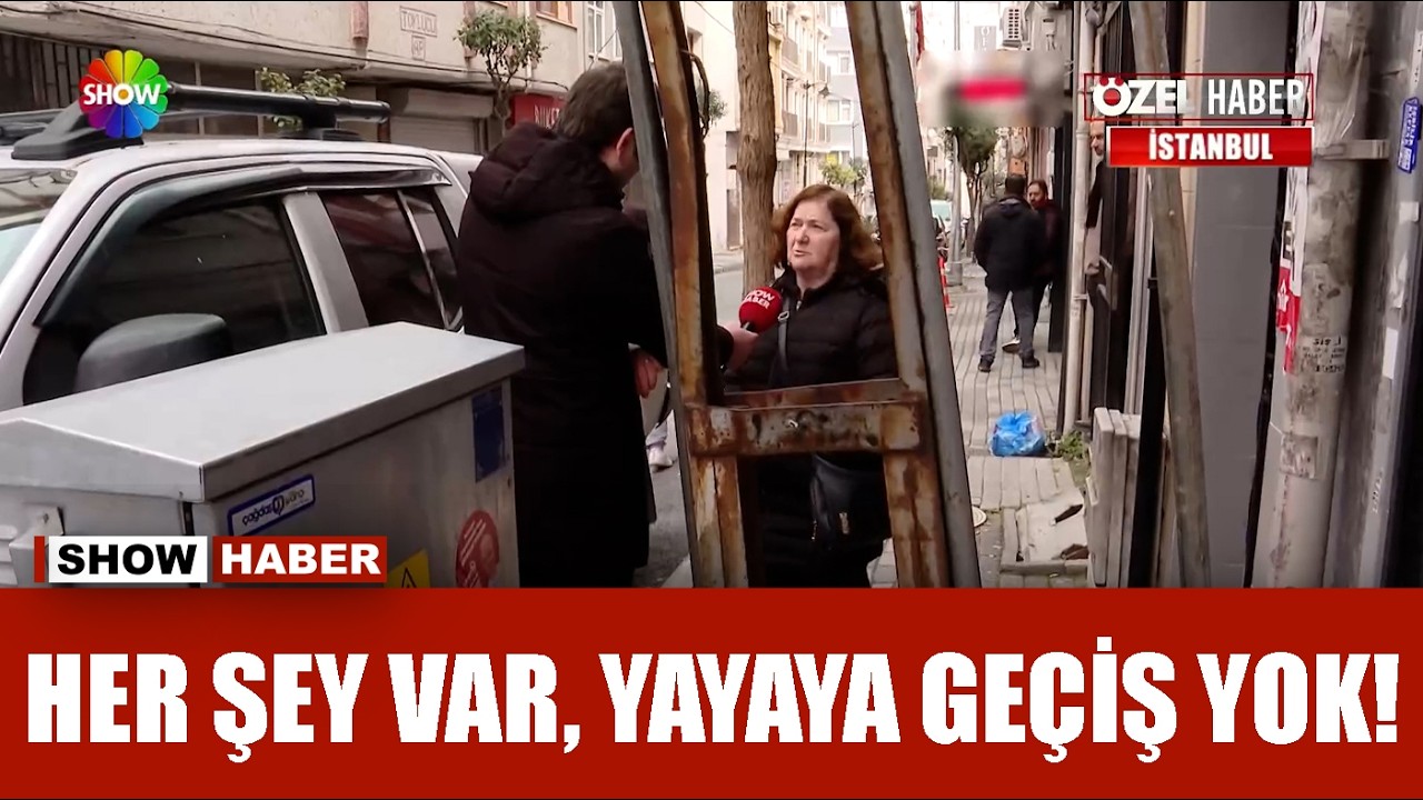 Kaldırım değil sanki parkur!