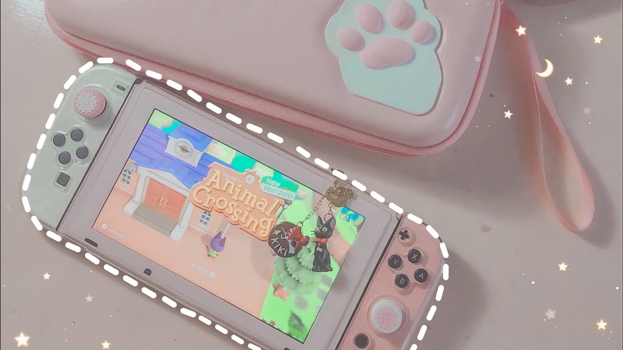 decorating my nintendo switch to be cute + cute accessories ✨