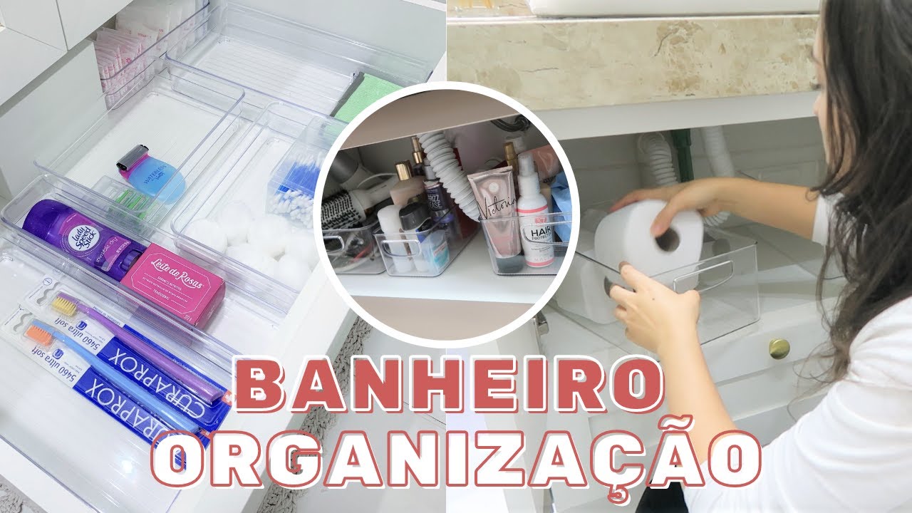 ORGANIZAÇÃO DOS ARMÁRIOS NOVOS DOS BANHEIROS  + MEU DIA